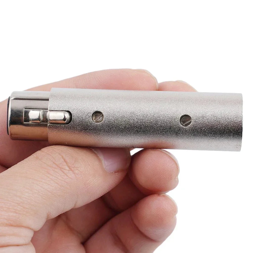 3 Pin XLR To 5Pin DMX Metal Cased Converter Audio-Lighting Adapter 3-Pin Male To 5 Pin Female 3 Pin Female To 5 Pin Male Connect