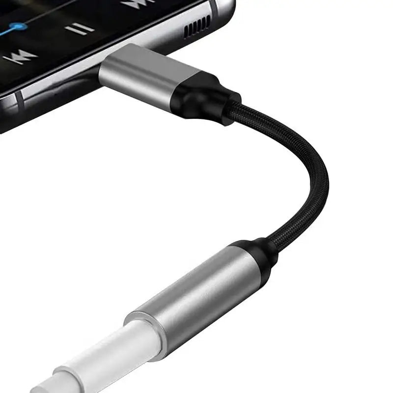 USB C To 3.5mm Female Headphone Jack Adapter Nylon Braide For Phone, Laptop
