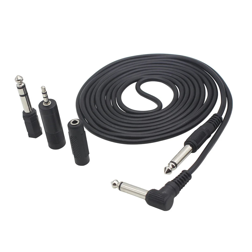 Guitar Cable 3m Connecting Cable 6.35mm 3.5mm Plugs