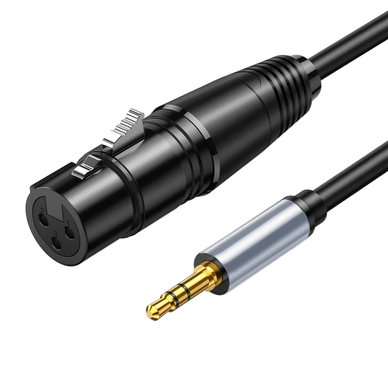 XLR Female to 3.5mm Audio Cable Balanced Analog Audio Cord
