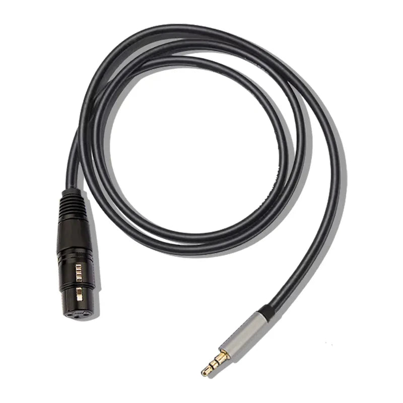 XLR Female to 3.5mm Audio Cable Balanced Analog Audio Cord
