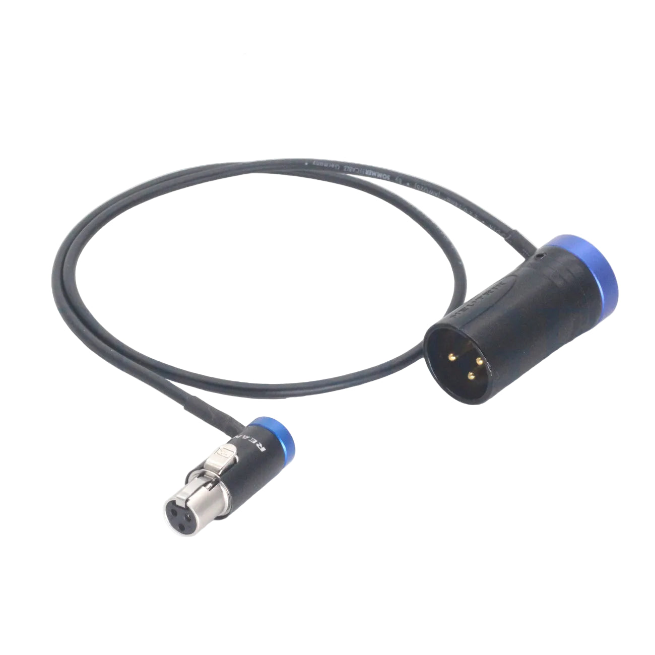 Coloured TA3F to Right Angle XLR 3 pin Cable Fits Lectrosonics LR and SR Receivers, Wisycom, Sound Devices, Zaxcom, Zoom