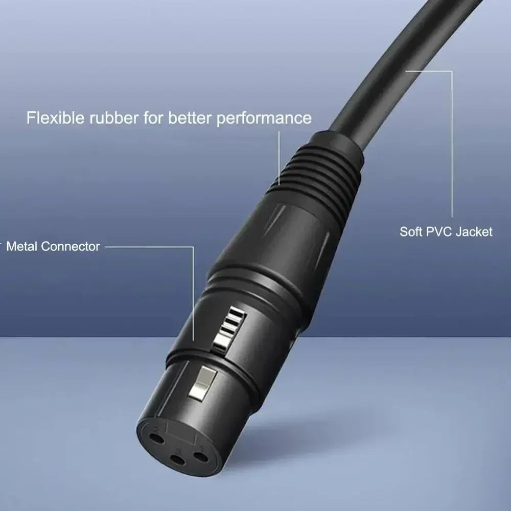 XLR 0.3m 0.5m 1m 1.5m 2m 3m 5m 8m 10m 15m 20m Shielded Audio Cable Male to Female/Male M/F Female to Female F/F