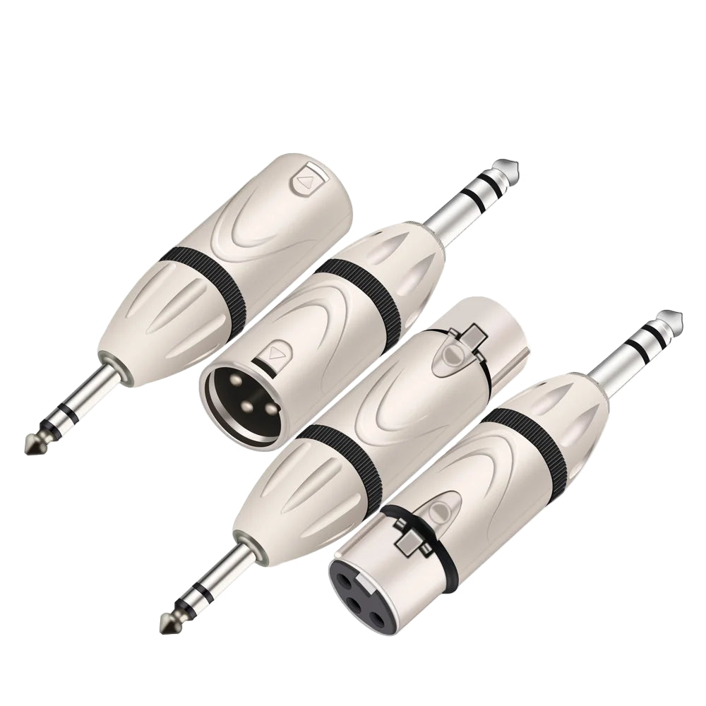 1pc XLR Male/Female to 1/4 Inch TRS Adapter