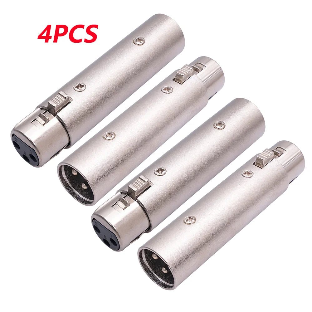 2PCS/4PCS XLR Adapter XLR Male To Female Adapter XLR Female to Male