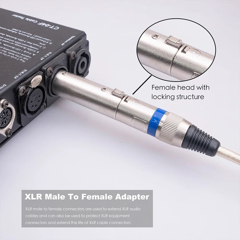 2PCS/4PCS XLR Adapter XLR Male To Female Adapter XLR Female to Male